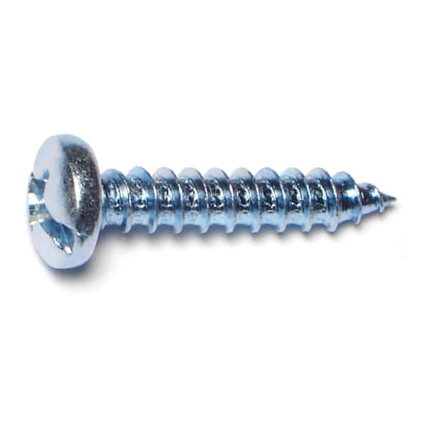 Midwest Fastener Sheet Metal Screw, #14 x 1-1/4 in, Zinc Plated Steel Pan Head Combination Phillips/Slotted Drive 67665 - main